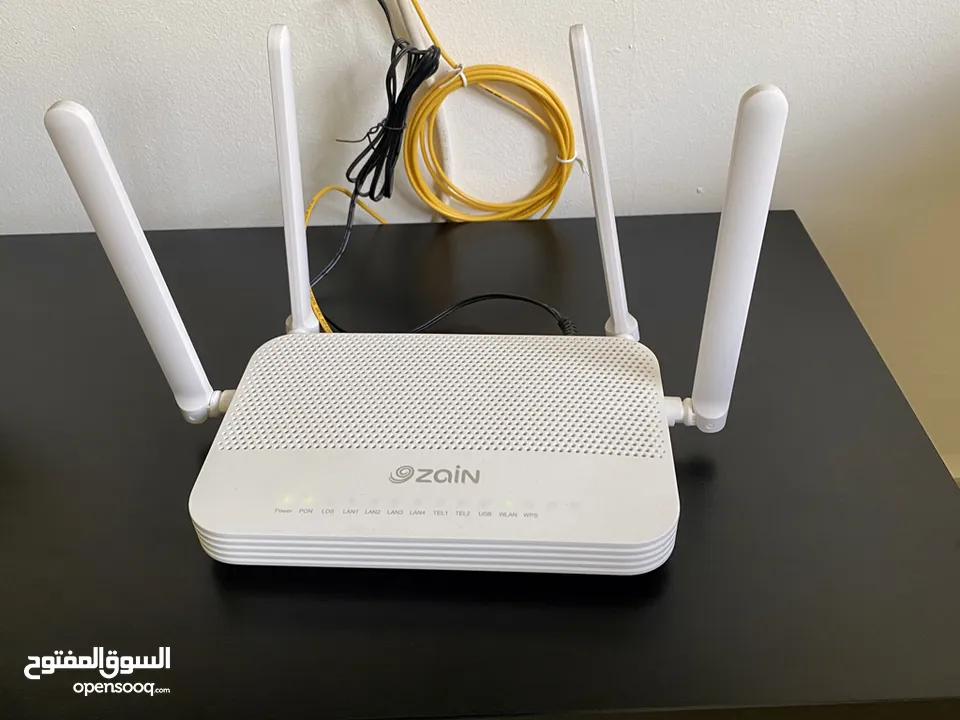 للتنازل اشتراك انترنت فايبر من زين 500 ميجا - راوتر زين 5G، راوتر مقوي الشبكة - Zain Fiber Internet