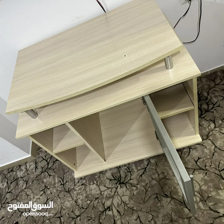 طاولة وسط ضيوف + طاولة صالون او مكتبة متعددة الاستخدامات