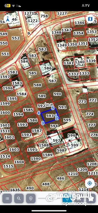 أرض سكنية للبيع في جريبا الزرقاء - مساحة 403 م2 - بسعر مميز