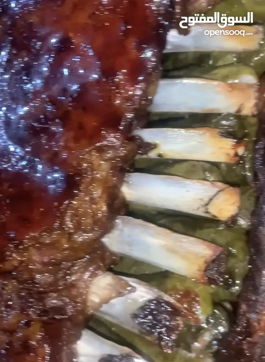 ضلعتين خروف وسطهم كيلو ونصف ورق عنب خروف مشوي خروف محشي ارز خروف محشي ورق عنب ومحاشي
