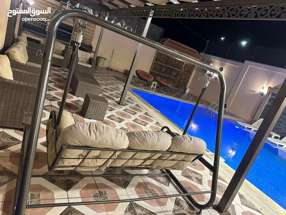 شاليه مسك - Misk Chalet للايجار / خدمات (vip) موقع واطلالة مميزة يبعد عن مرج الحمام 18 دقيقة