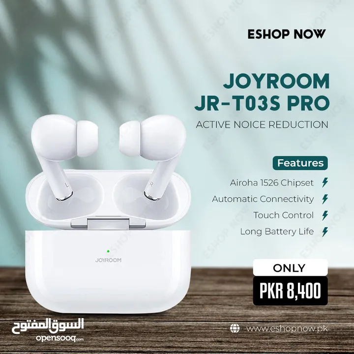JOYROOM T03s Pro صوت يلامس الإحساس، وتصميم يعكس الأناقة.بسعر مغري وكفالة سنة