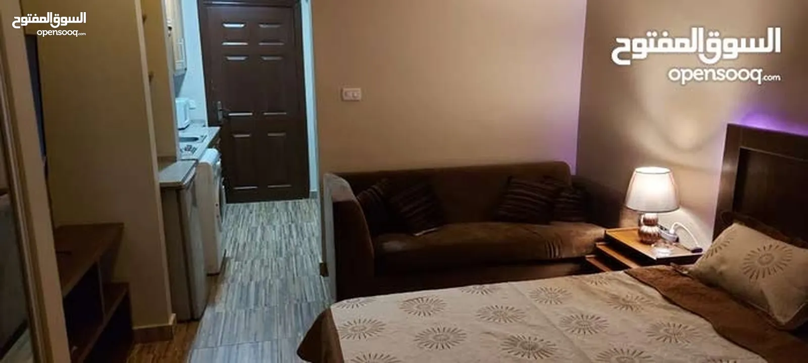 ستوديو مفروش بالكامل للايجار الشهري  Fully furnished studio for monthly rent