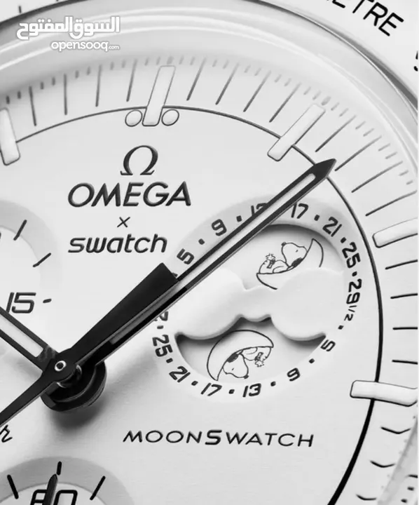 Snoopy×OMEGA×Swatch BIOCERAMIC MoonSwatch Mission to the Moonphase Wristwatch