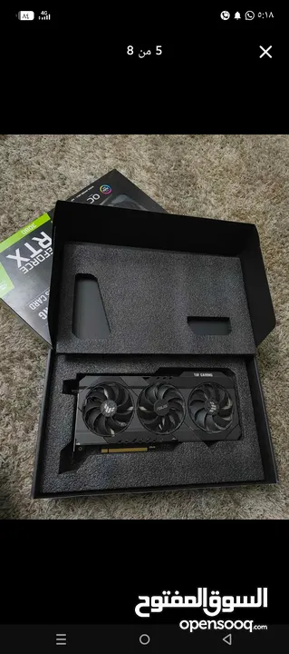 RTX Asus tuf gaming OC 3 fan   كرت بحالة الوكالة أن شاءالله ربي يطرح البركة لصاحب النصيب