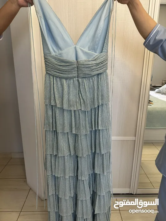 Baby Blue evening dress by a turkish designer