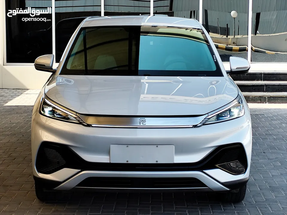 تم وصول BYD YUAN PLUS البطارية الكبيرة فحص كامل لون سلفر مميز بي واي دي يوان بلس عداد قليل
