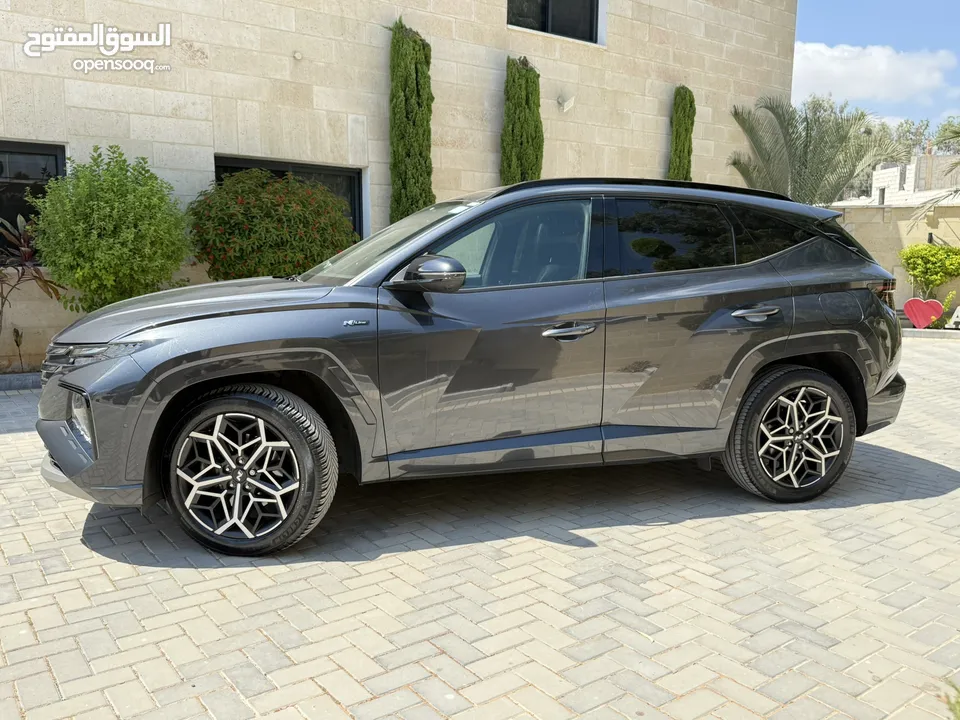 هونداي توسان NLine ترخيص 2022 محرك 1600 هايبرد plug in/يقطع على الشحنه 52 كيلو متر