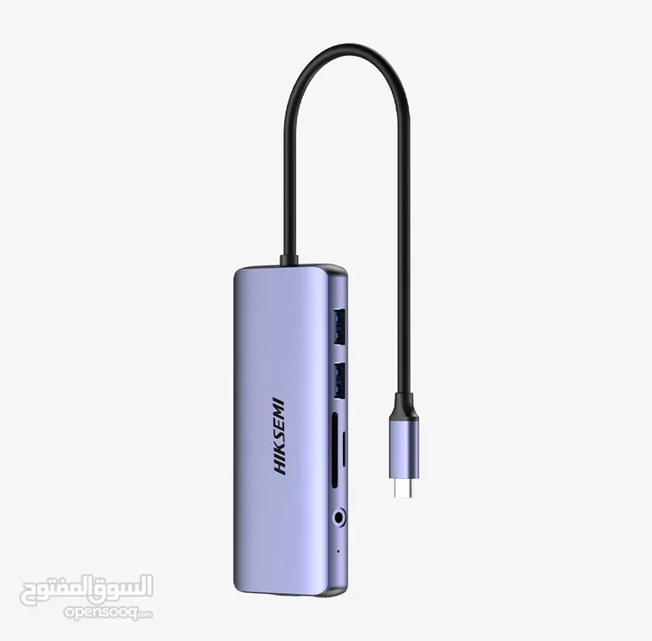 موزع USB HUB عالي السرعة 3.0 و 11 مدخل Hiksemi HUB 11 in 1 Port Type-C HUB SuperSpeed 3.0