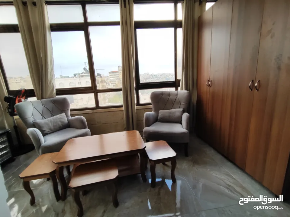 استديو مفروش للإيجار في شارع القدس قرب مطعم توستي