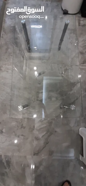 Living room Glass table from IKEA  طاولةزجاجية لغرفة المعيشة من ايكيا