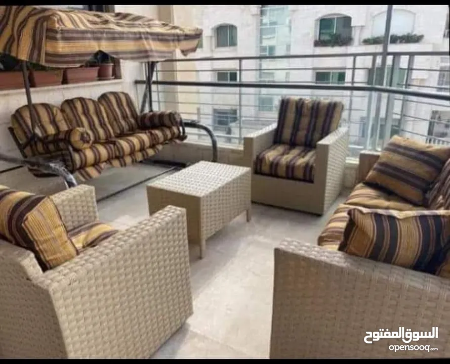 طقم راتان 5 مقاعد 125د شامل توصيل داخل عمان  يتوفر أطقم رتان سباعي  يتوفر جميع الالوان  راتان بيور