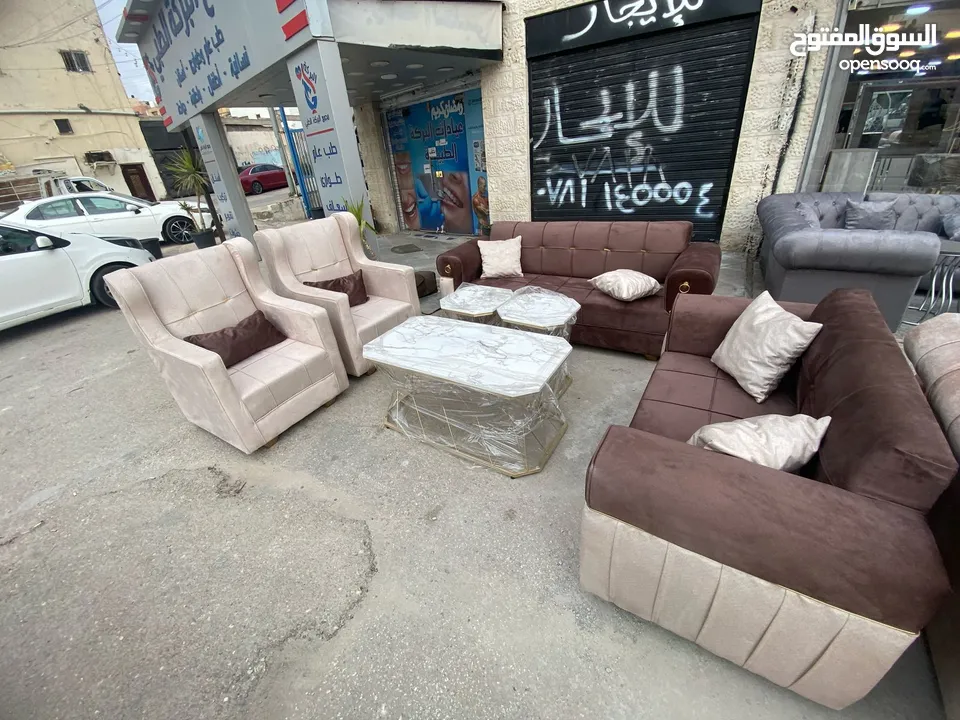 طقم كنب 7 مقاعد حلقات السوبر