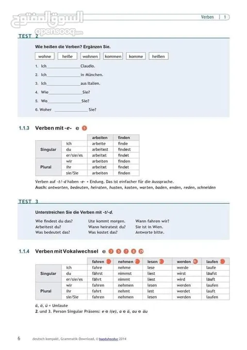 تعليم اللغة الألمانية من مستوي A1 الي المستوي C2
