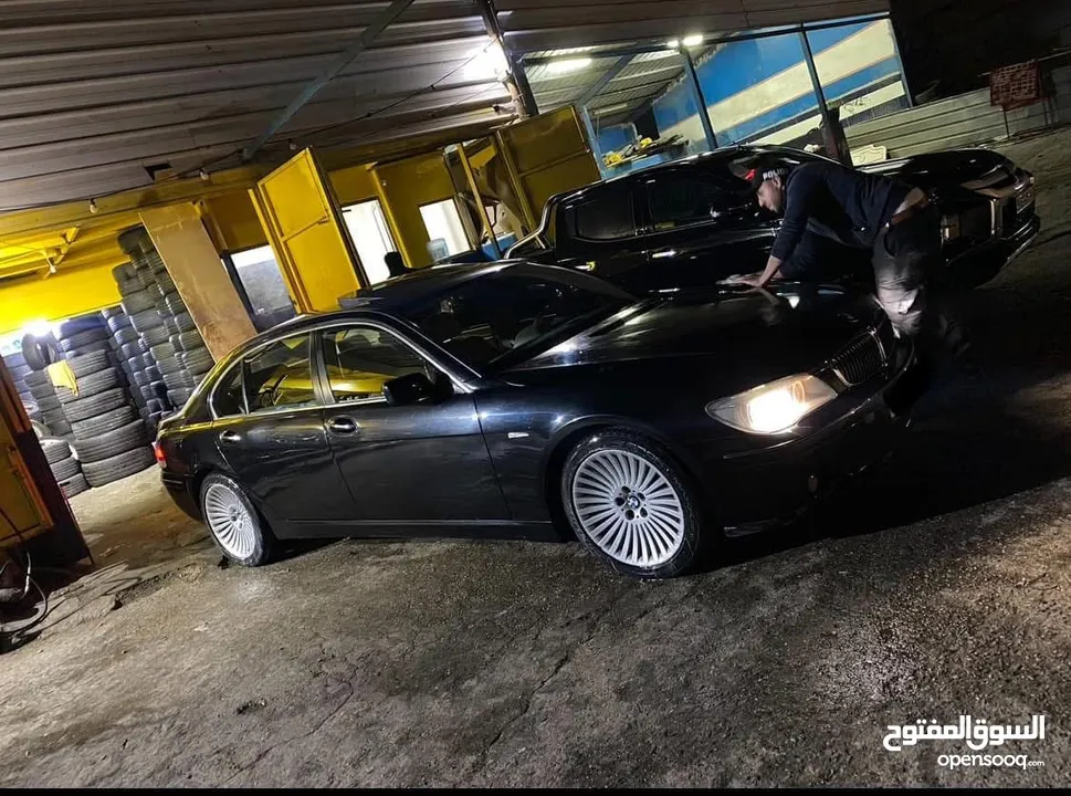 * BMW 730LI موديل 2008 لون اسود ، فرش لون بيج ، فل اضافات ، فتحة سقف، جنوط مغانيسيوم ، بلوتوث،