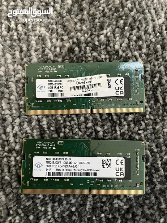 رامات لابتوب 16GB DDR4 جديده laptop (RAM)