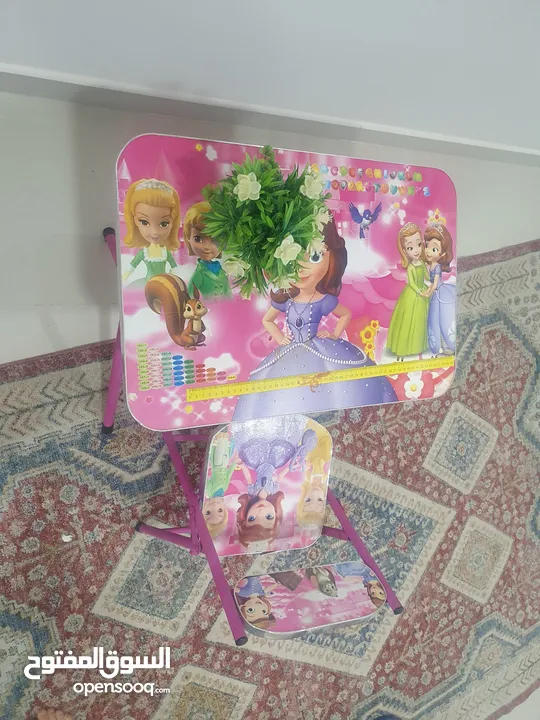 مكتب للاطفال table with chair for child  2 omr only