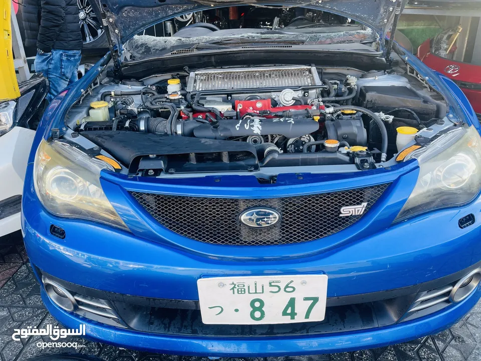 قطع /سيارات كامله سوبارو امبريزه 2008 STI 2500cc  وارد اليابان بحالة ممتازه ممشى قليل