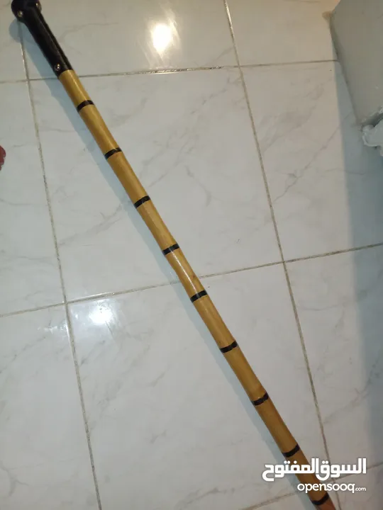 عصا فنوه زفة رقص العريس و ايضا الدفاع عن النفس و الامان طول 90 سم خشب صلد غير قابل للكسر نهائيا