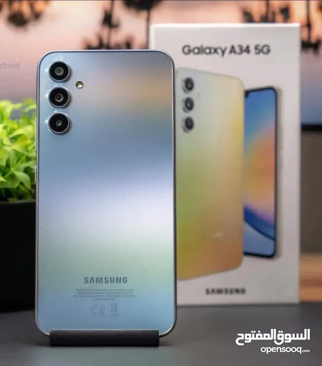 مستعمل اخو الجديد Samsung A34 5G رام 16 جيجا 128 و 256 أغراضة والكرتونه متوفر متوفر توصيل