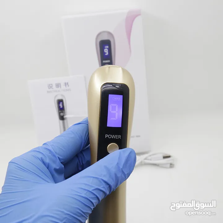 قلم البلازما جهاز ازالة الوشم و النمش و الزوائد والحميه و العناية بالبشره جهاز البلازماج شاشه وشحن