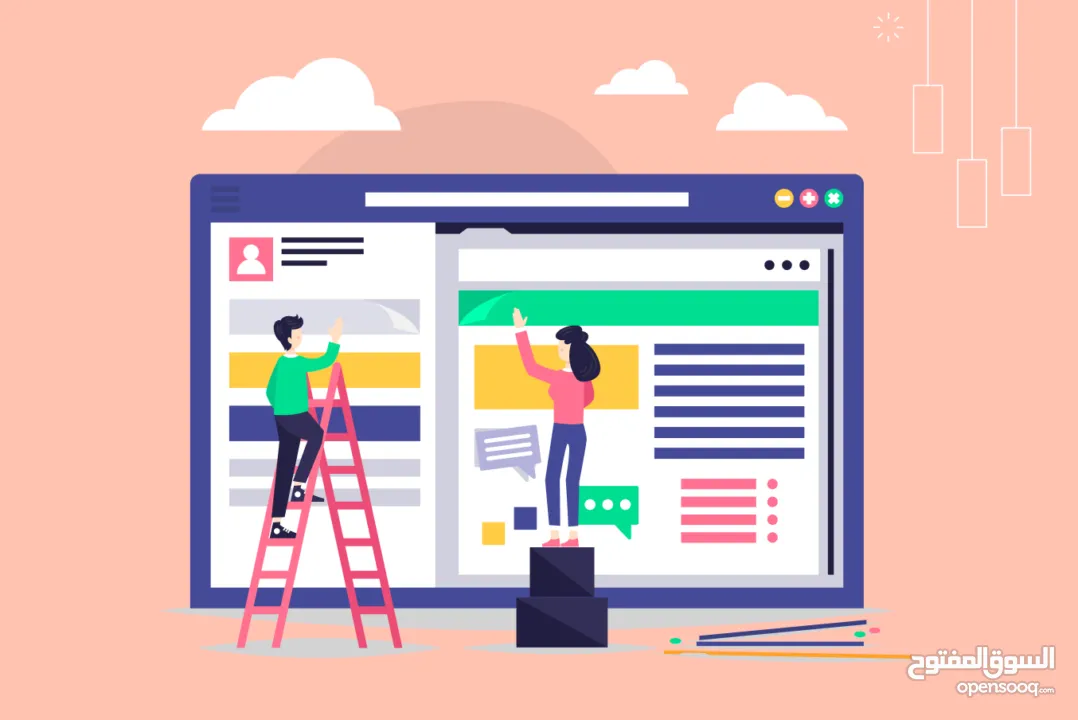 برمجة وتطوير تطبيقات ويب وتصميم مواقع احترافية React Node WordPress PHP