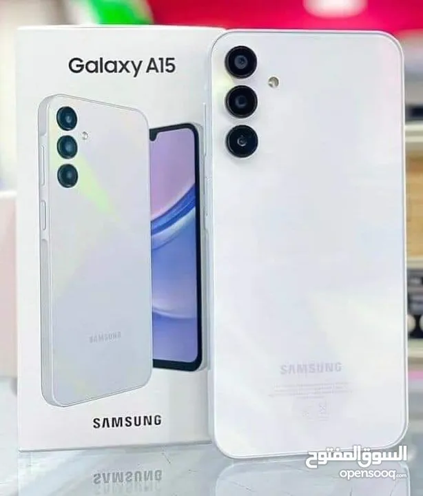 مستعمل اخو الجديد Samsung A15 رام 8 و 12 و 16 جيجا 128 و 256 أغراضة والكرتونه الأصلية متوفر توصيل
