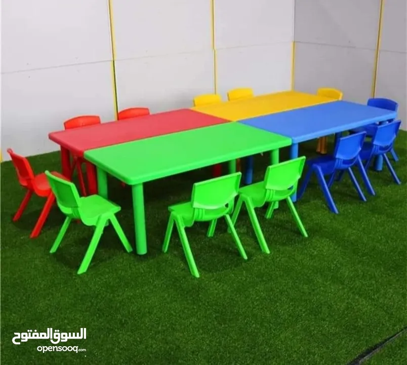 طاولات و كراسي اطفال حضانات و رياض اطفال. متوفر خدمة التوصيل لجميع المحافظات