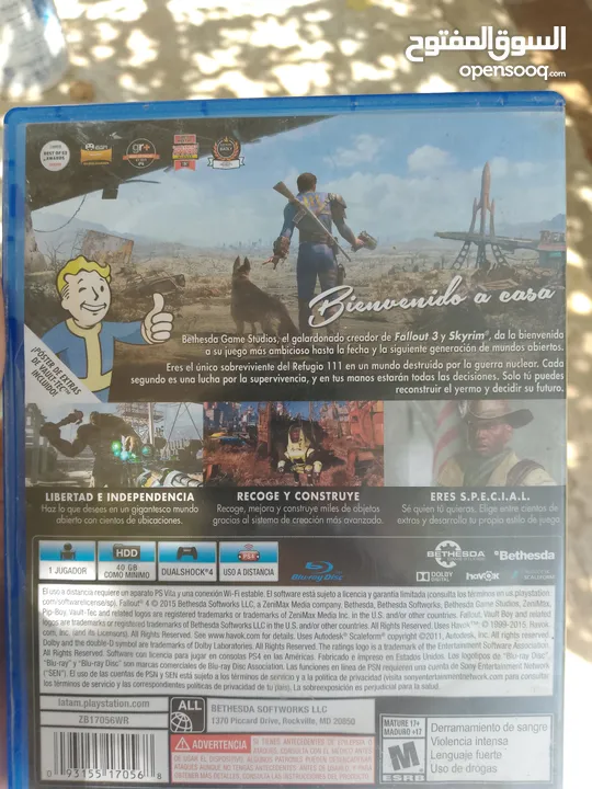 لعبة فيديو بااي ستاشن 4 فول اوت Fallout 4 للبيع