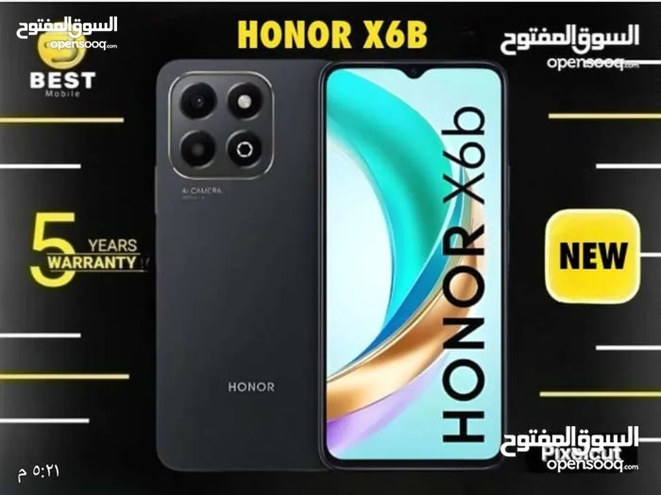 عرض حصري فل بكج هونور اكس 6 بي بعدة الوان /// honor x6b 128G 6G ram new