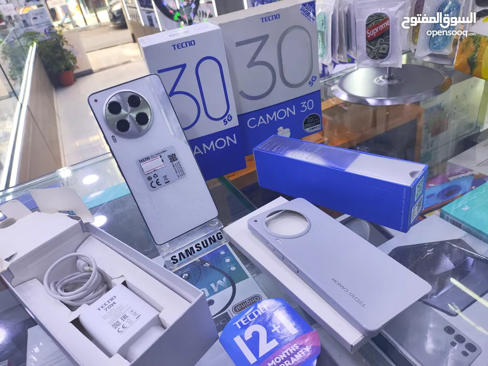 حبه عن الجديده CAMON 30 5G جيجا 512 رام 24 معه كامل اغراضو وسماعه الاصلية متوفر توصيل
