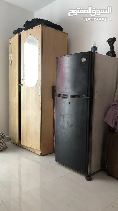 غرفة نوم اطفال شبه جديدة للبيع مع مكيفات