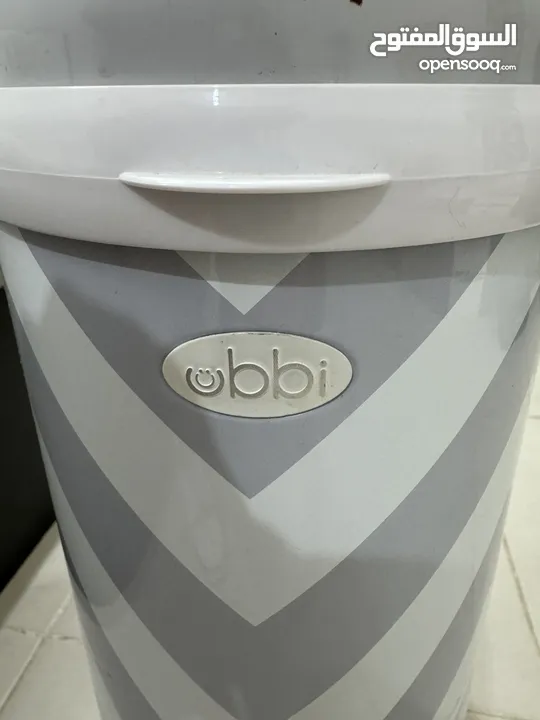 Ubbi steel odor locking diaper bin