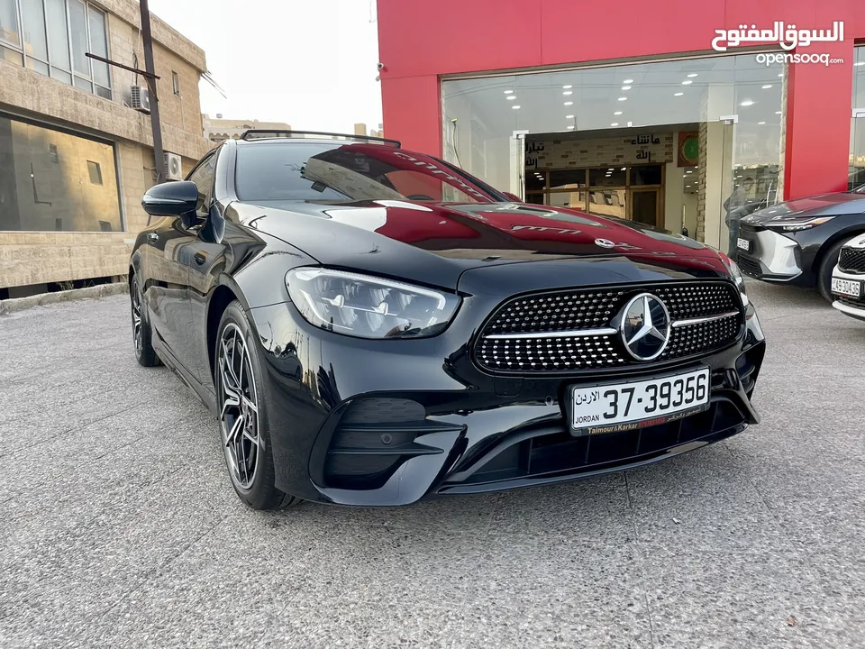 مرسيدس E200 AMG كوبيه اسود 2023 كت و بانوراما وارد المانيا بحالة الزيرو