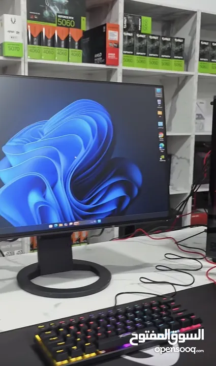 كمبيوتر جديد i5 9th Ram 16gb Ssd 500gb Gtx 1660 super شاشة 24 100hz كيبورد+ماوس+سماعة+ماوس باد