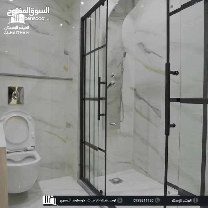 شقق فاخرة للبيع في محافظة اربد منطقة الراهبات ( اسكانات الهيثم ) تشطيبات مميزة و مساحات مختلفة