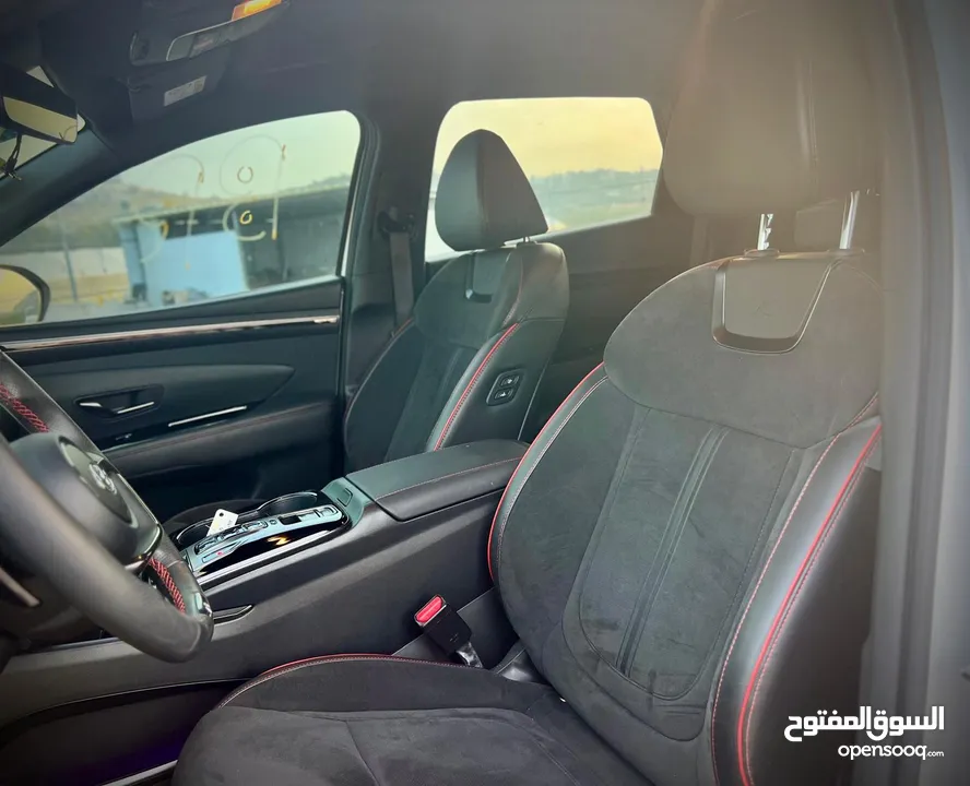 هونداي توسان  N-LINE  فل بدون فتحة  2x4 ///240Hp بنزين + كهرباء  2022/ ( Haybrid) 1600cc
