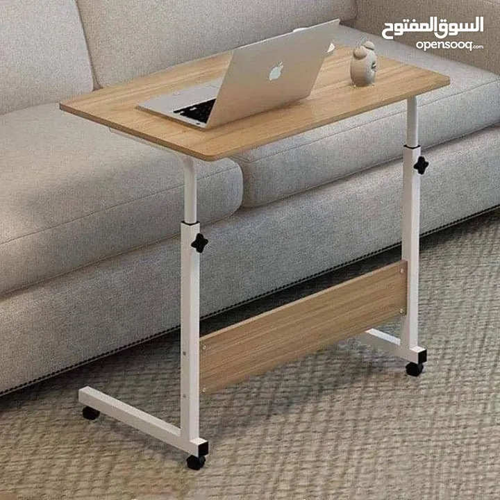 مكتب طلابي عملي ومتنقل بترتيب عصري وجديد  سطح واسع بيساع لابتوب وكتب وأدوات مدرسية  عجلات قوية