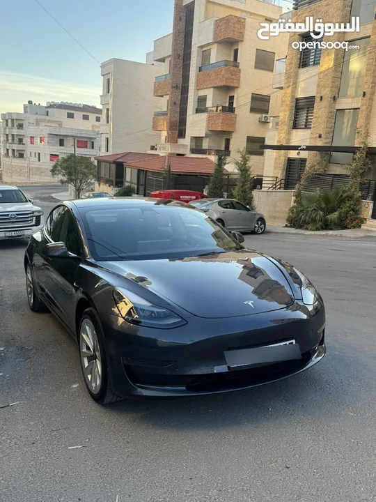 ‏Tesla Model 3 2023 standard plus فحص 7 جيد بحالة الوكاله