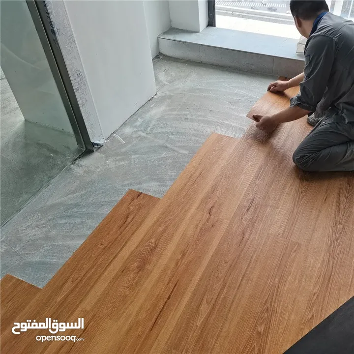 العرض الاقوى والافضل ارضيات باركيت سهلةالتركيب ملصق الأرضية  5 متر مربع كل كرتونة 36 قطع