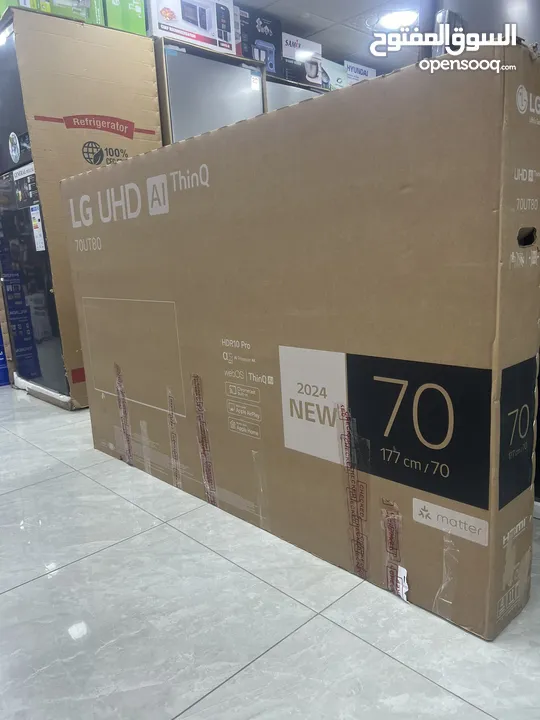 شاشه ال جي 70 بوصه سمارت فوركي رسيفر داخلي موديل 8000 سعر حرق موديل 2025