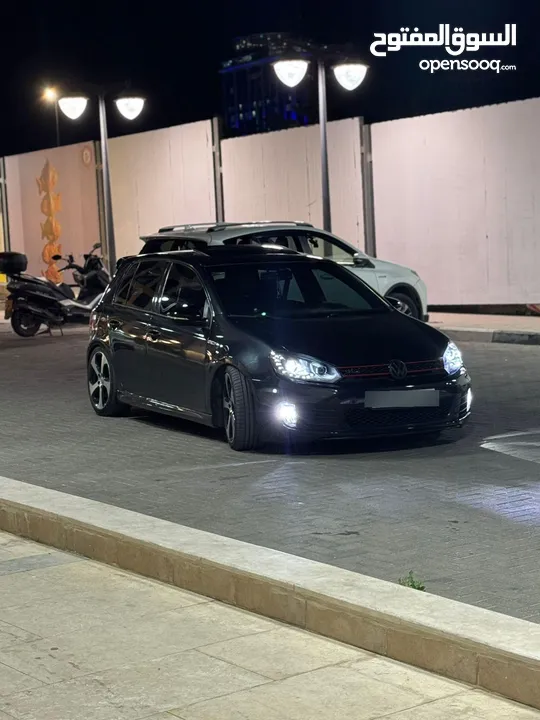 للبيع نص بنص او كاشش جولف gti 2012 فل اضافات  ستيج 2 بوبس داون بايب  تعديل مرتب مطور جديد بلكرتونة