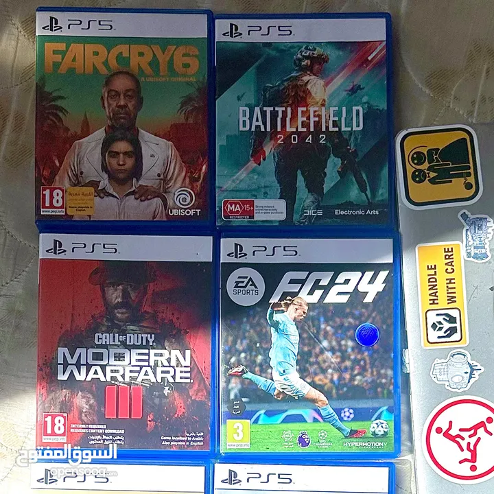 Ps 5 Games  ASSASSINS CREED VALHALLA CALL OF DUTY III BATTLEFIELD UNCHARTED FARCRY6 STRAY FC24 GTA