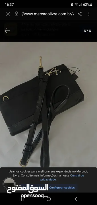 حقيبة يد - حقيبة كتف مع حزام سوداء من فيكتوريا سيكريت  Clutch Bag-Crossbody Bag Victoria's Secret