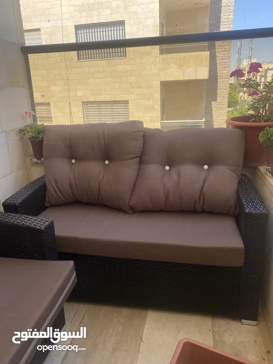 كنب تارتان 3 قطع بحالة الجديد