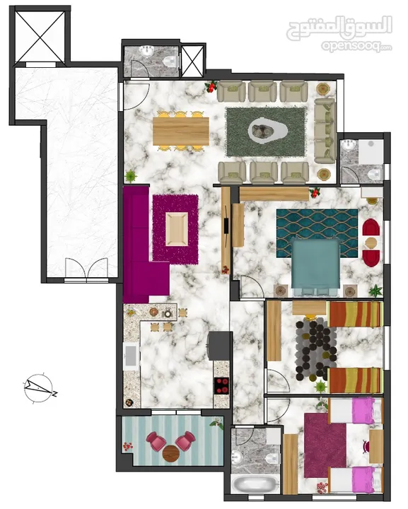 شقة للبيع في سردا قرب الشارع الرئيسي