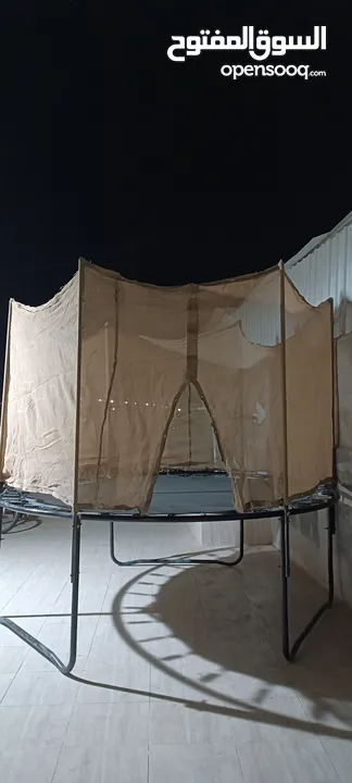 نطاطة ترمبولين قطر 3 متر متينة جدا مع كافة مستلزماتها للبيع تفصيل كامل من أمتن الخامات والمواد