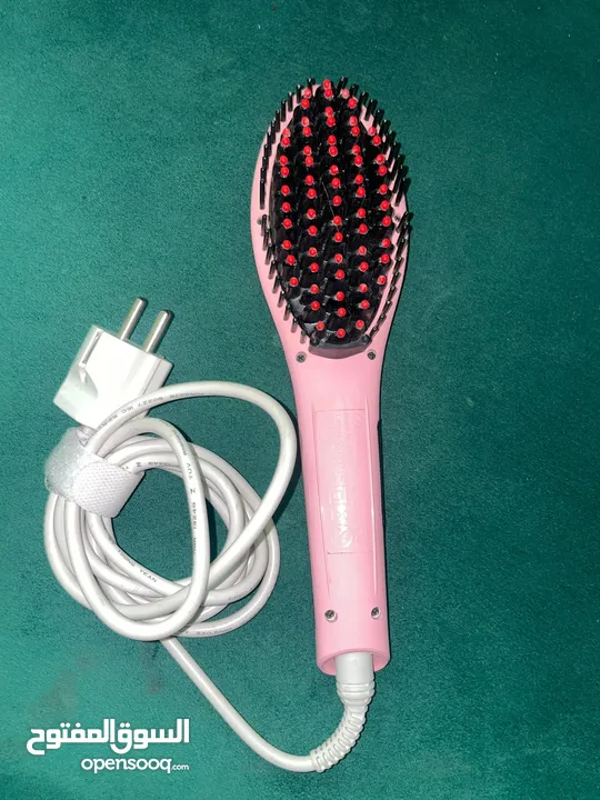 ‎فرشاة فرد الشعر و ‎مكواة فرد الشعر Hair Brush Straightener and Hair Straightener