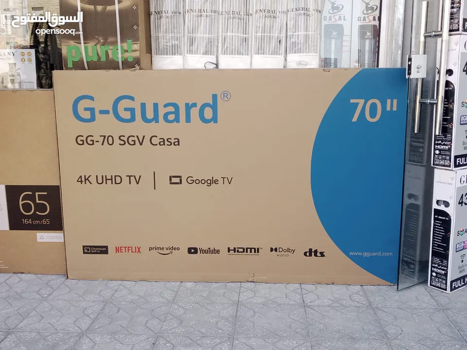 شاشه جي جارد 70 انش سمارت 4k اوامر صوتيه فقط
