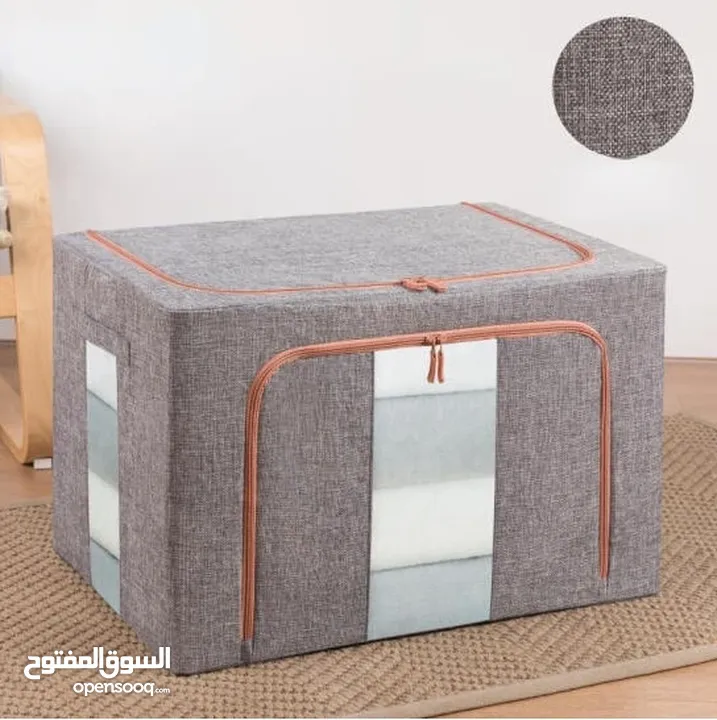 شنط تخزين صناديق ترتيب الملابس عدد 3 حجم كبير صناديق تخزين ملابس - Clothes Organiser صندوق تخزين قما